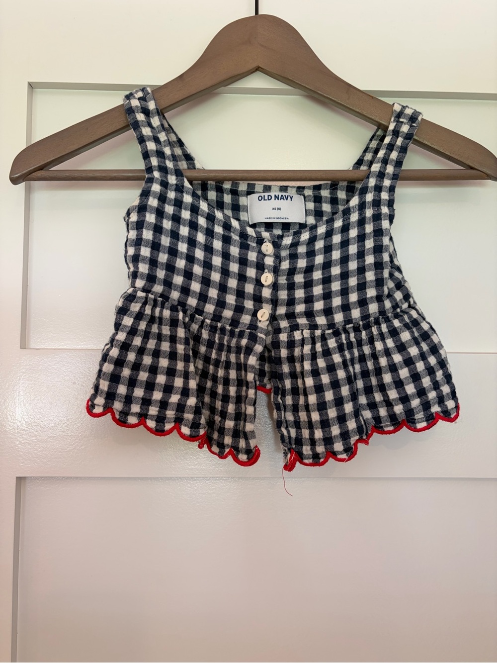 Old Navy Kids Gingham Tank Top